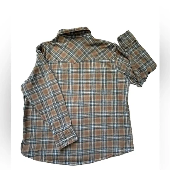 Men’s Wrangler Retro Plaid Button Up Flannel w/ Peral Snaps Size XXL - Picture 4 of 8